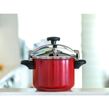 Panela Pressao Silampos Trad 6L S/cesto Vermelha