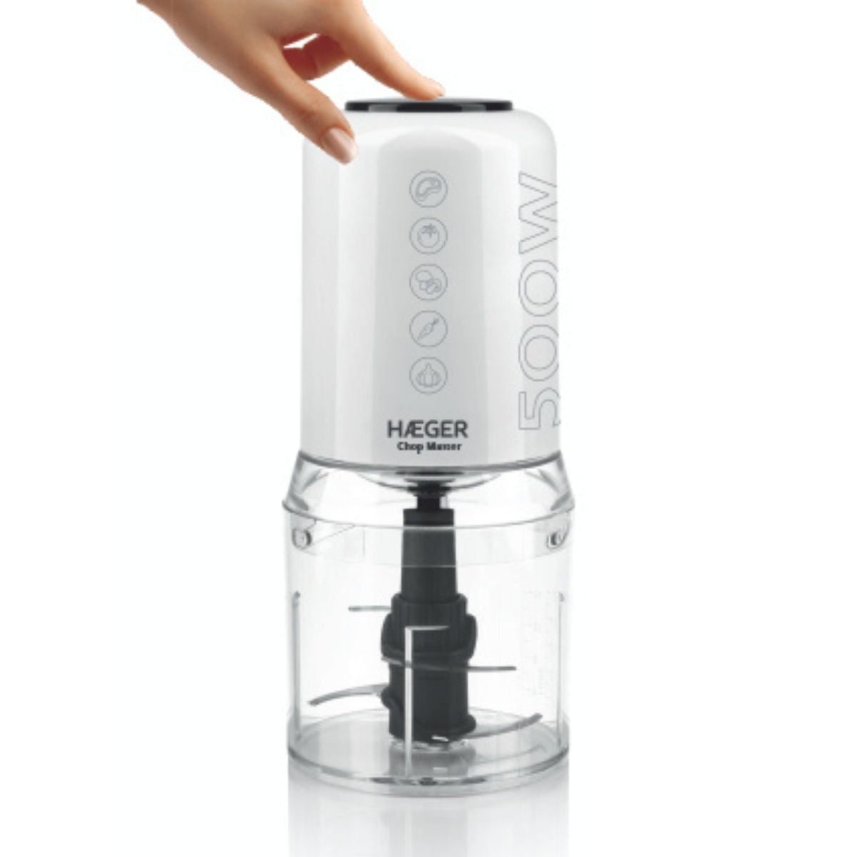 Picadora Haeger Chop Master | 500ml, 500W, 2 Velocidades