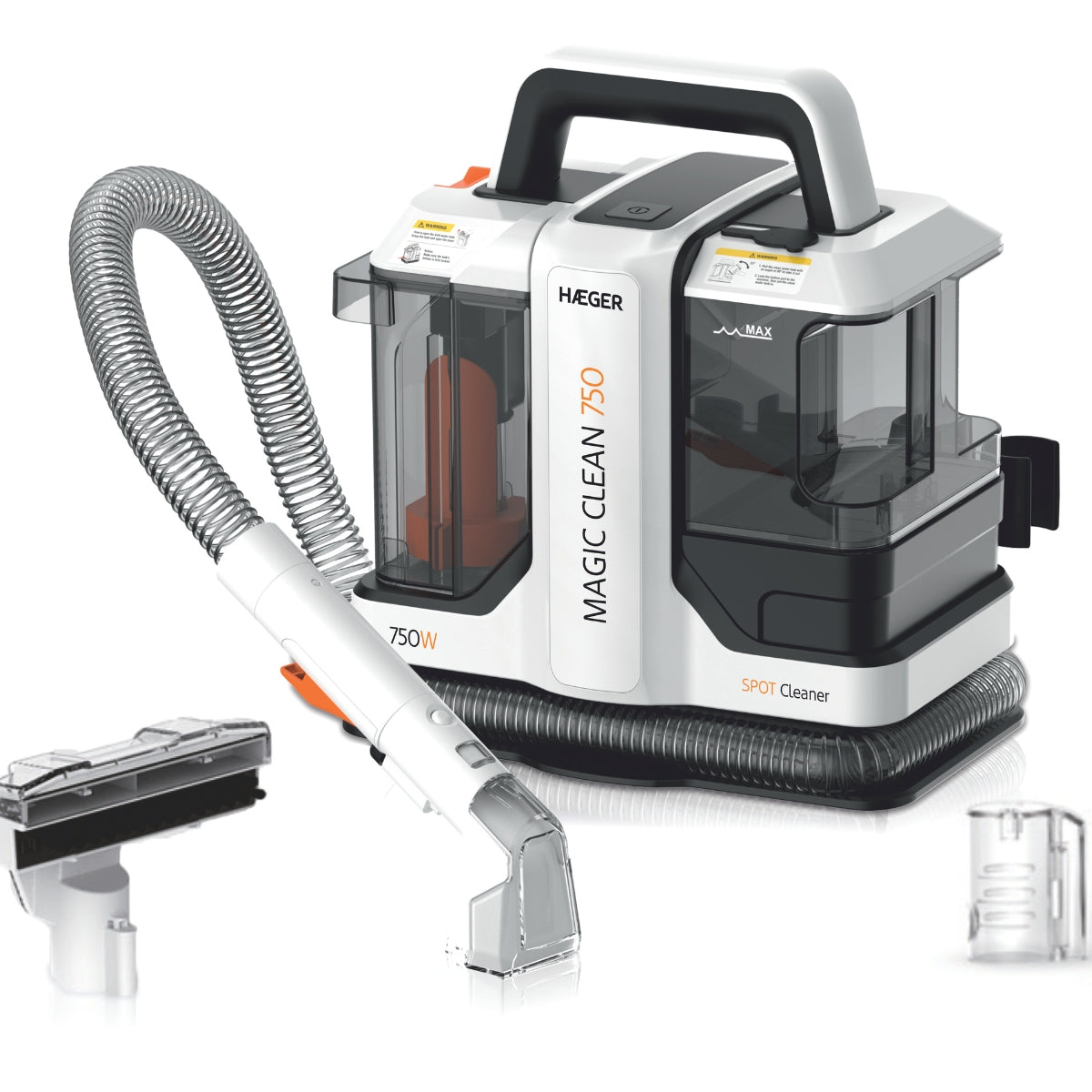 Máquina de Limpeza Haeger Magic Clean 750 | Sucção >15 Kpa, 1080 ml