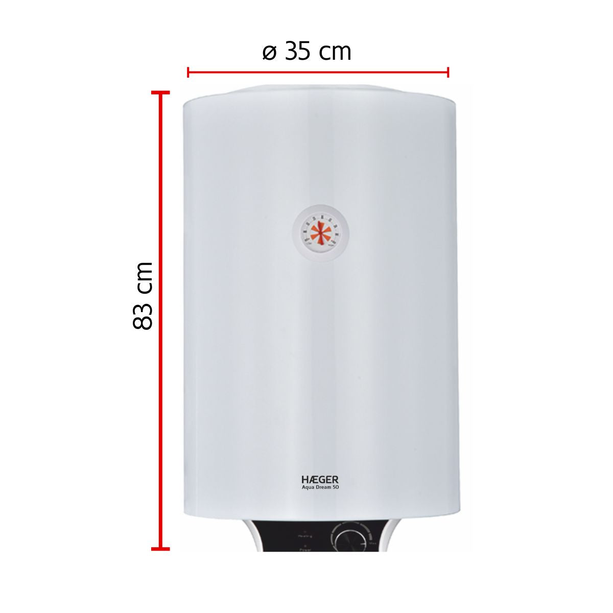Termoacumulador HAEGER Aqua Dream 50 | 50L, 1500W, Classe B