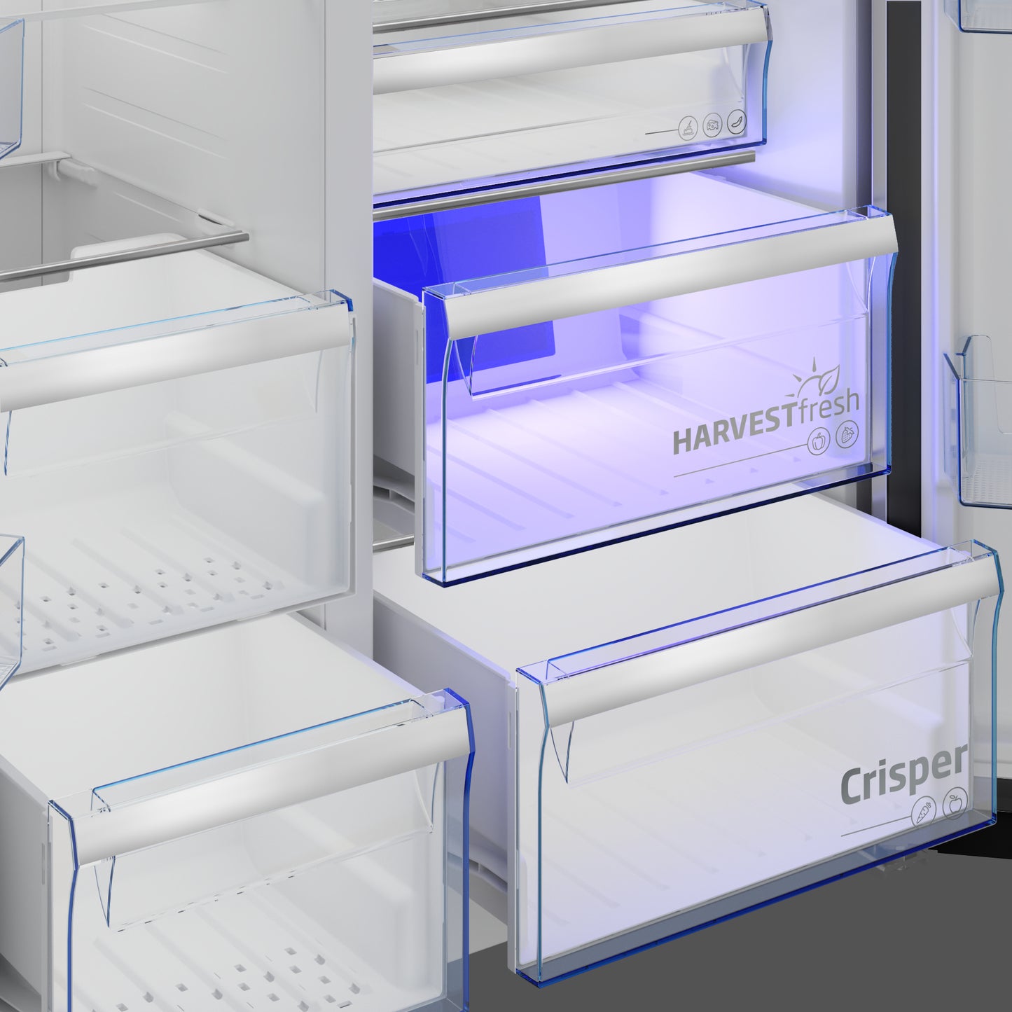 Frigorífico Americano Beko GN163241XBRN | 576L, Classe E, 38dB