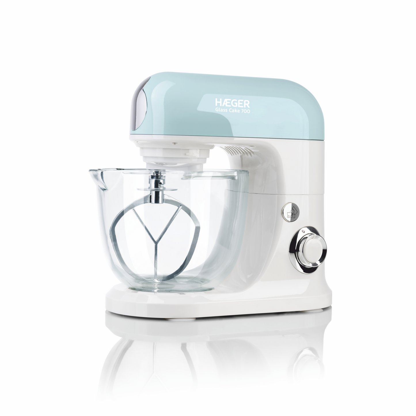 Batedeira HAEGER Glass Cake 700 | 5L, 700W, 3 varas
