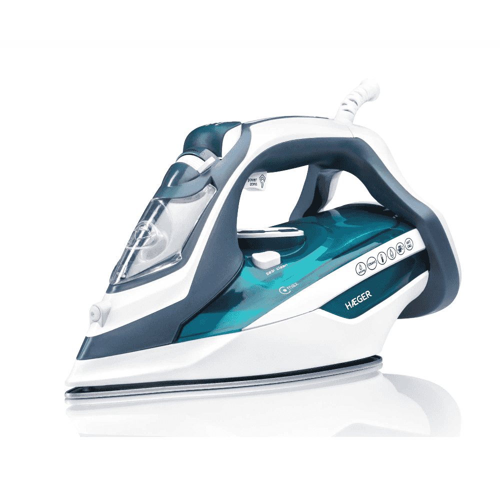 Ferro a vapor HAEGER Ultra Steam | 2800W, Base Inox, 360ml
