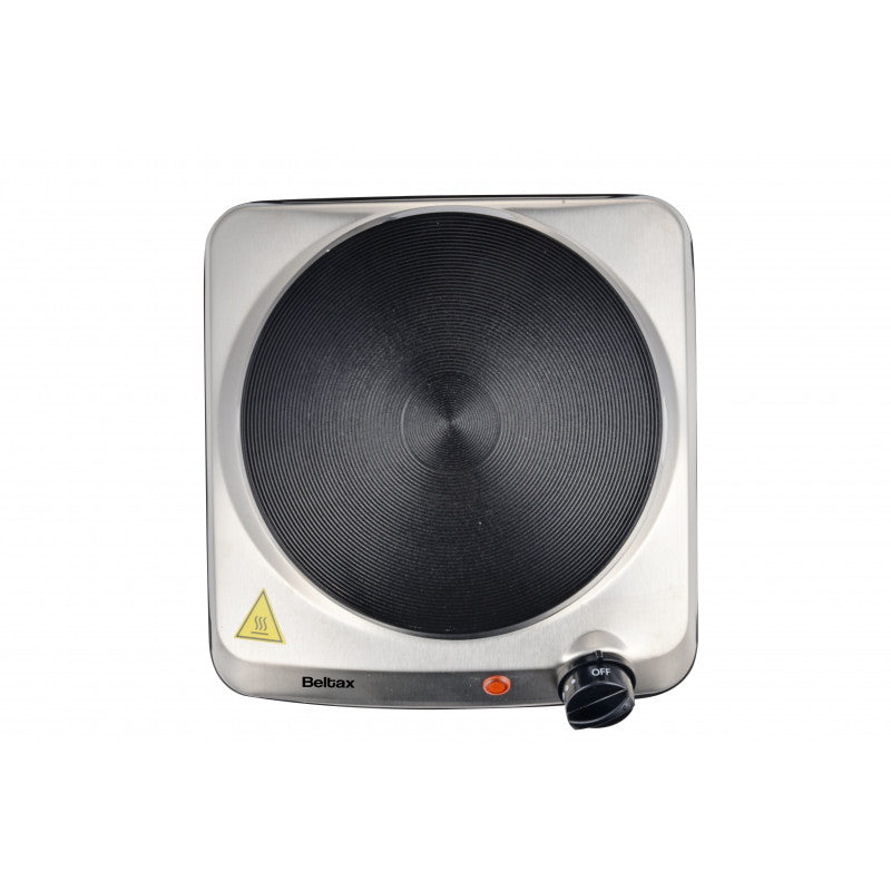Placa Elétrica Beltax BHP0116 | 1 zona, 1500W, Inox, 18.5cm