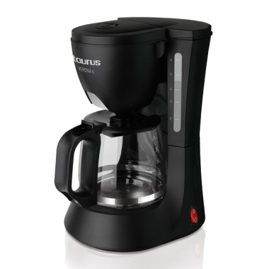 Máquina Café Filtro Taurus Verona 6 | 6 chávenas, 600W, depósito de vidro