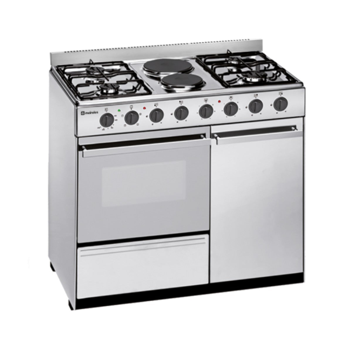 Fogão Meireles E-920-X ST | Gás + Elétrico, 90 cm, Forno 59 L, Inox