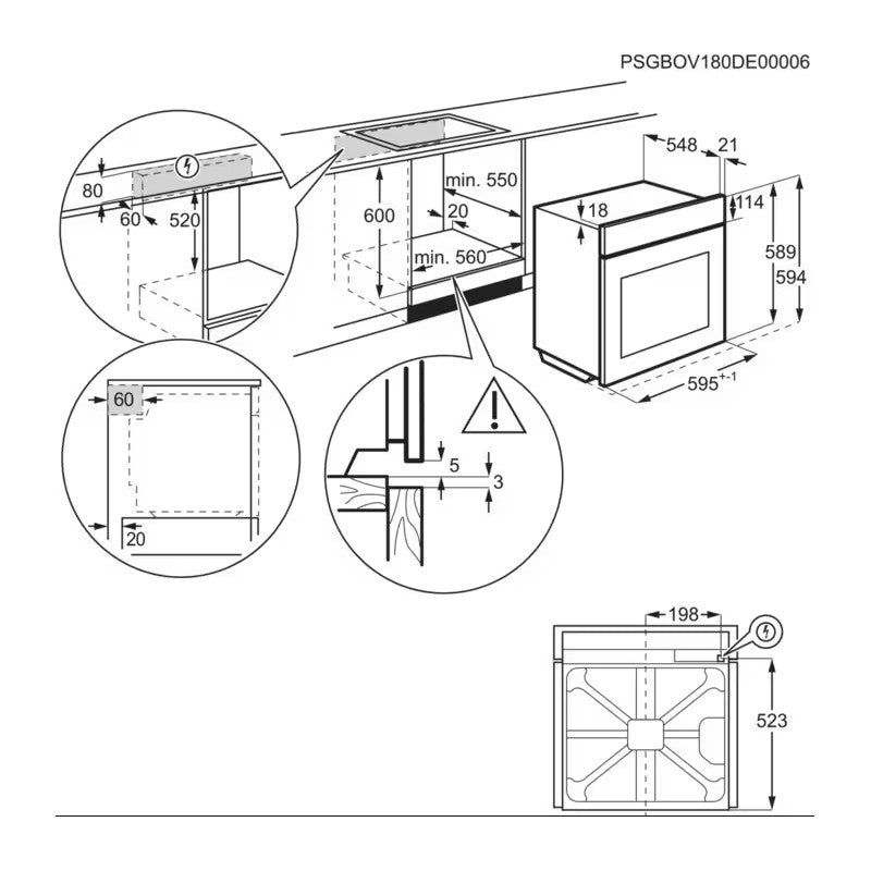 Forno AEG OU-5-AB-21-FSM | 72L, Aqua Clean, SurroundCook