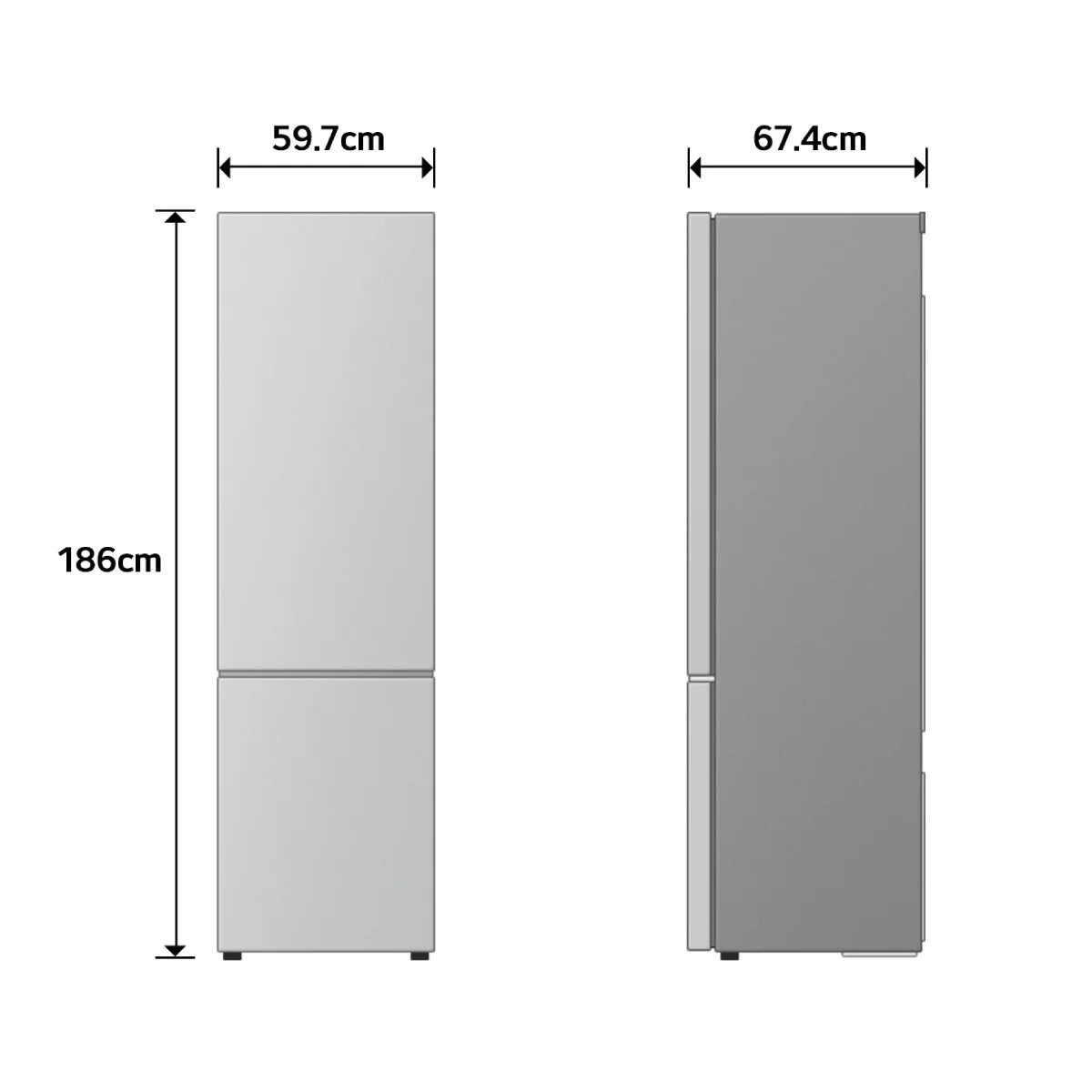 Frigorífico Combinado LG GBBSJ10EPY | 333L, Classe E, No Frost