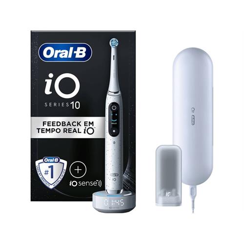 Escova de dentes elétrica Oral-B iO10 Branca | IA, 7 modos