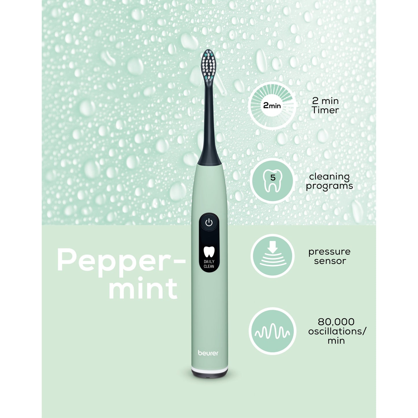 Escova de Dentes Sónica Beurer SC50 | 22 dias bateria