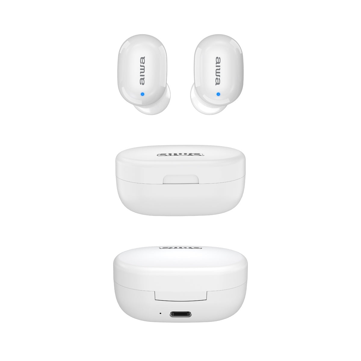 Auriculares In-Ear AIWA EBTW150WT | BT 5.0, 15h bateria, Micro duplo