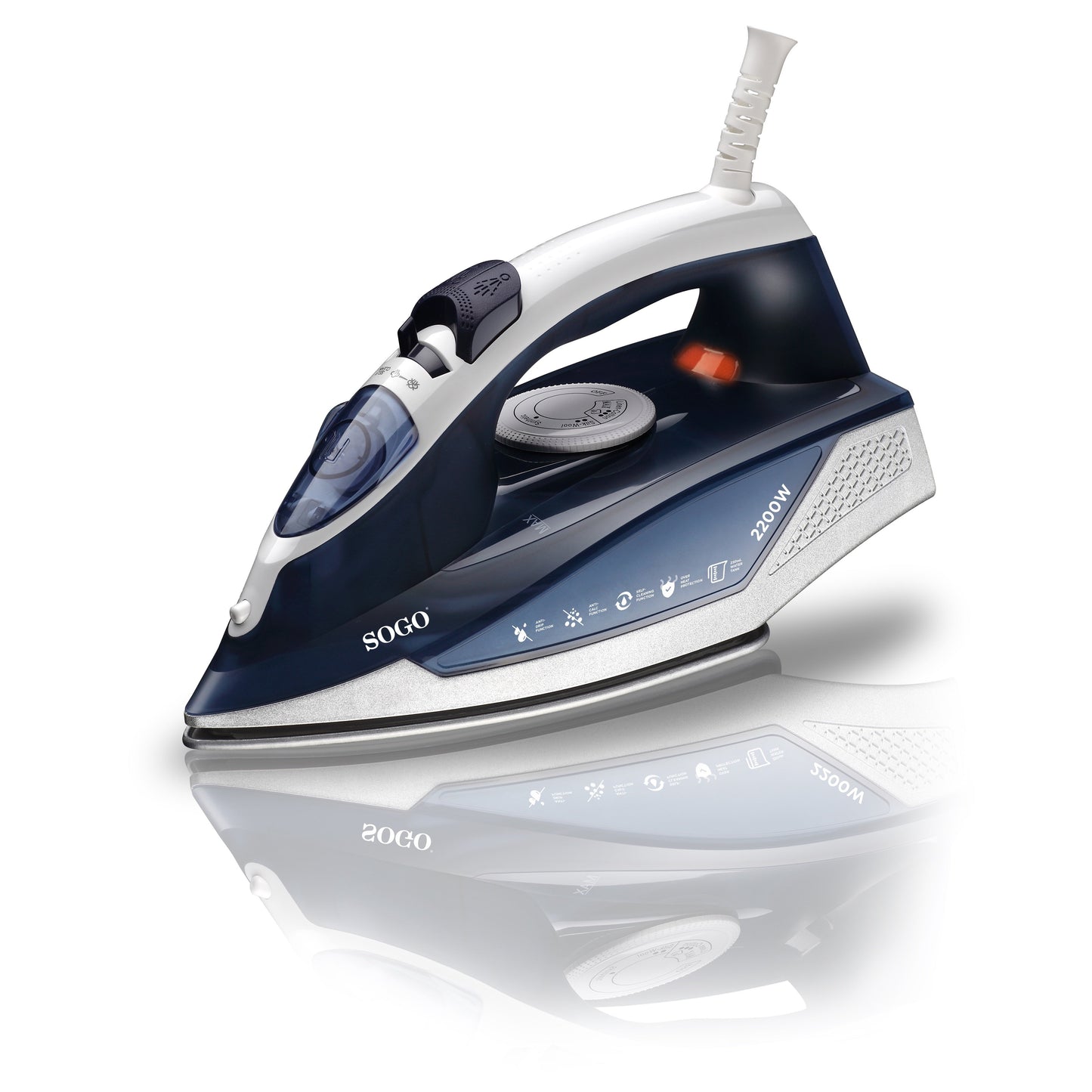 Ferro de Engomar Sogo PLASS6170 | 2200W, Vapor 18g/min, Cerâmica