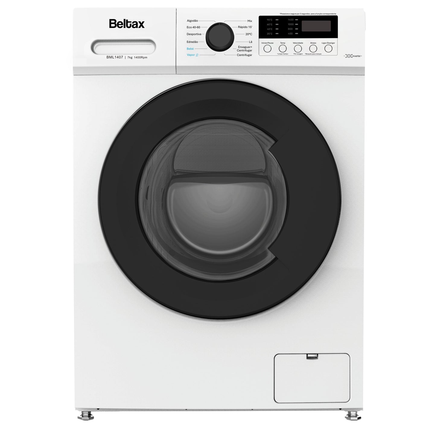 Máquina de Lavar Roupa Beltax BML1407 | 7 kg, 1400 rpm, A