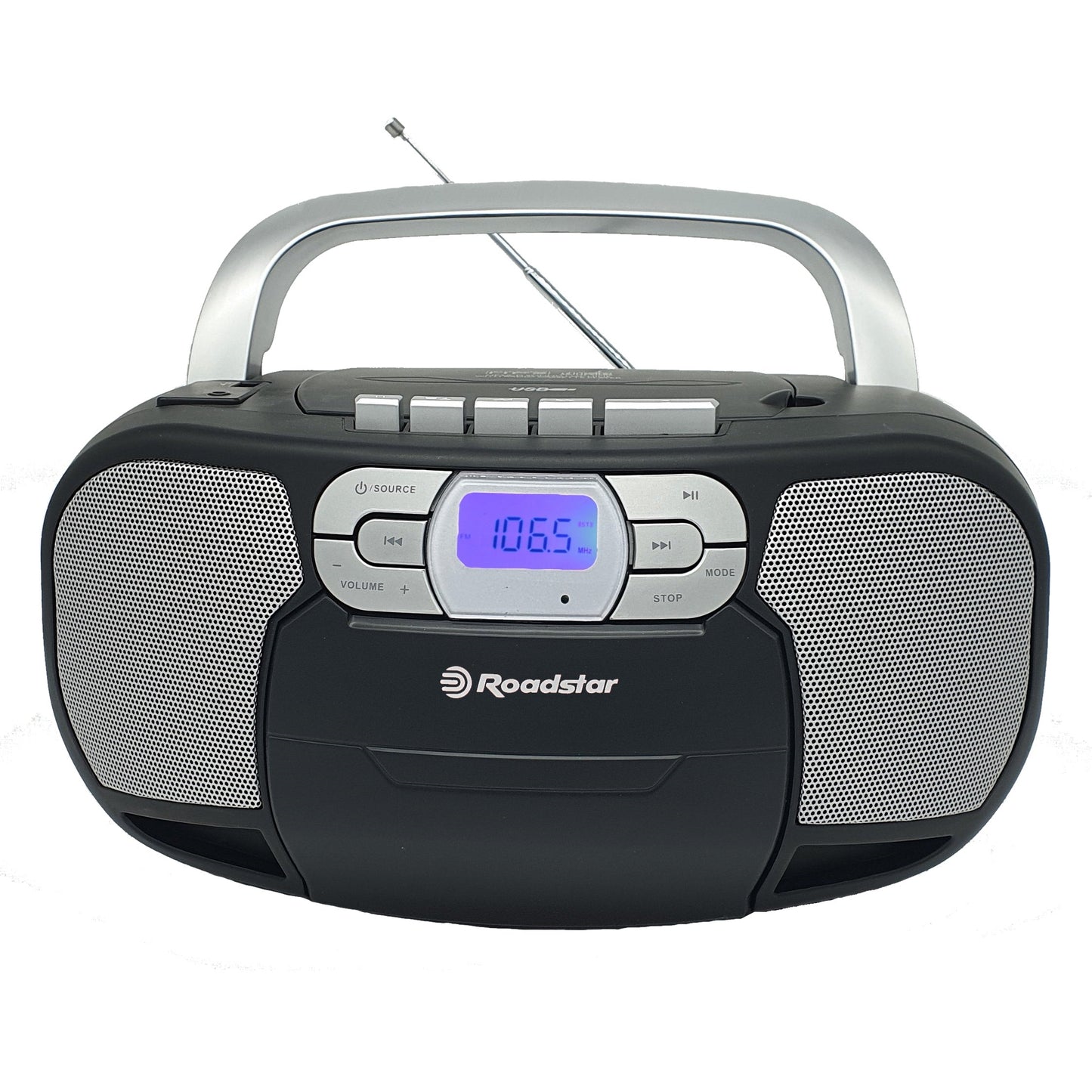 Rádio Roadstar RCR4635UMP/BK | CD, Cassete, USB