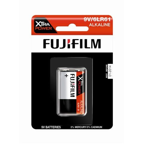 Pilha Alcalina Fujifilm 9V 6LR61 | Blister 1 Unidade