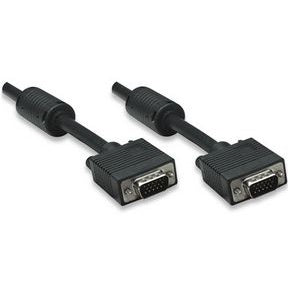 Cabo VGA Tech Fuzzion 2m | Ferrite, Macho-Macho, Preto
