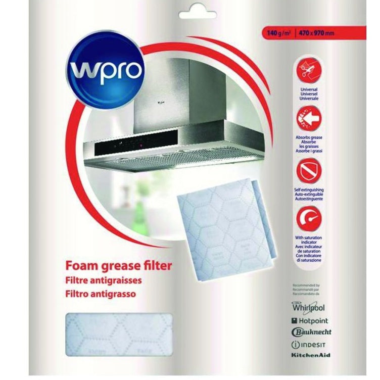 Filtro de Gordura Whirlpool C00380031 | 470x970mm | Exaustor, Original