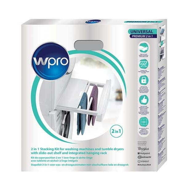 Kit de Sobreposição W-PRO C00380926 | Máq. Roupa, Calha C, Universal
