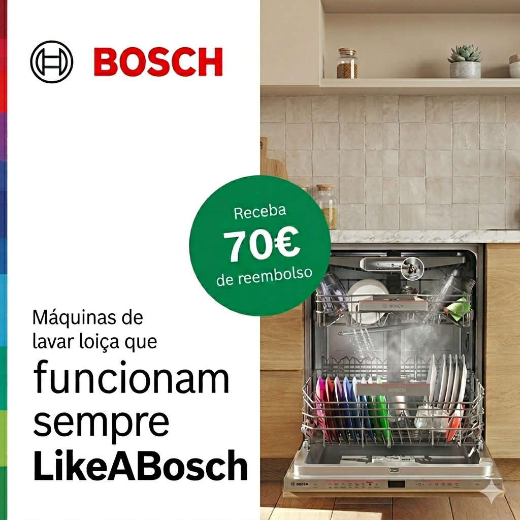 CAMPANHA DE LOIÇA BOSCH - REEMBOLSO 70€ (15/04/2026 - 15/06/2026)