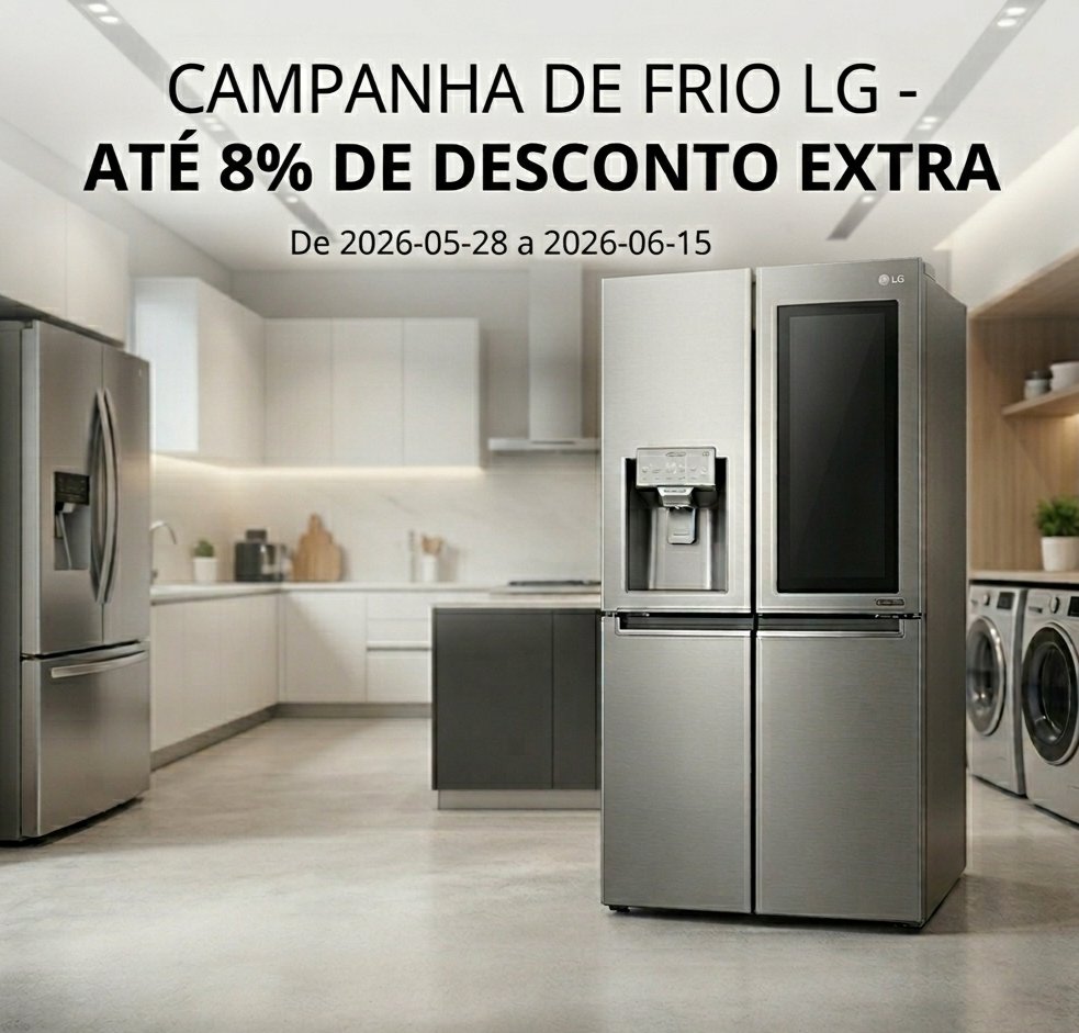 Campanha Frio LG | 8% EXTRA (15/06/2026)