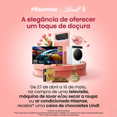 HISENSE - DIA DA MÃE 2026 (27/4/2026 - 10/05/2026)