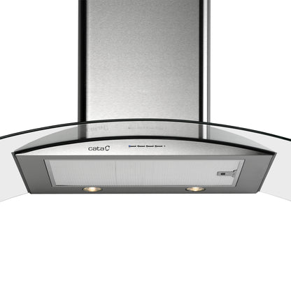 Chaminé Cata Isla Gamma 900 X/d | 850 m³/h, 65 dB, Inox