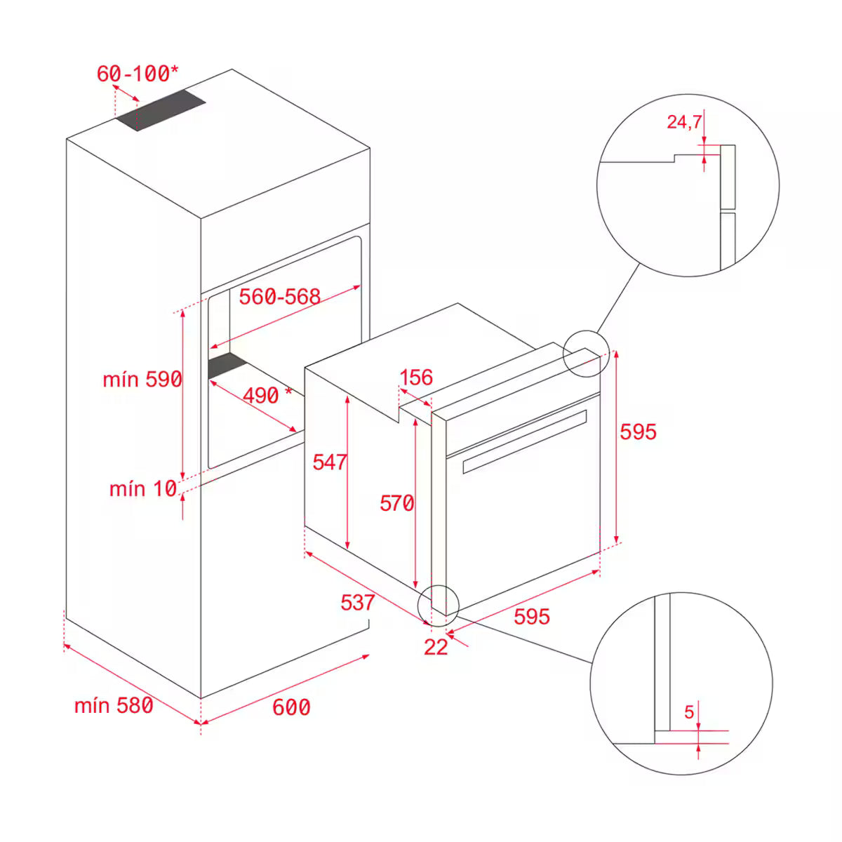 Forno Encastrar TEKA HSB6466 Airfry Ss | AirFry, Multifunções, A+