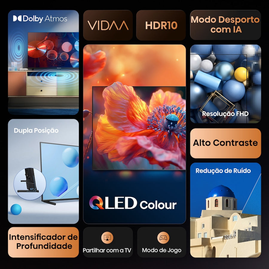 TV Hisense 40A5Q | 40", QLED, Full HD