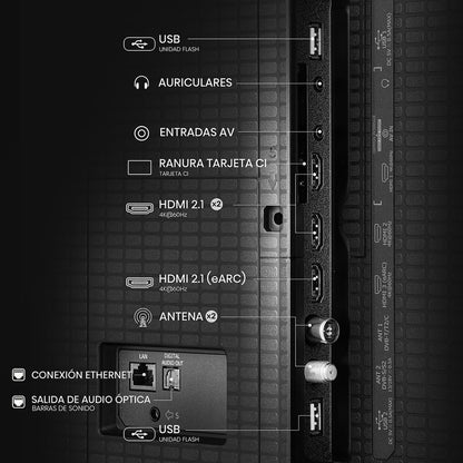 TV Hisense 65A7Q | 65", QLED, 4K, VIDAA U9