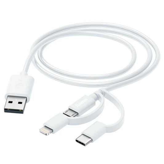 Cabo Hama 00201535 | USB-A, Micro-USB, USB-C, Lightning, 1m