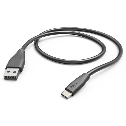 Cabo USB-A Hama 00201595 USB-C 1.5m | Preto 3A
