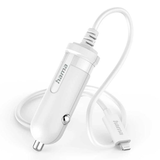 Carregador Auto Hama Lightning 5W | Branco 1m MFI