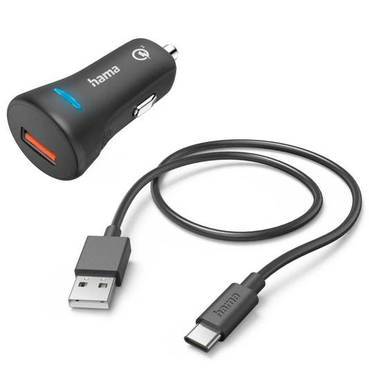Carregador Automóvel Hama 00201614 | 25W, USB-C, Preto