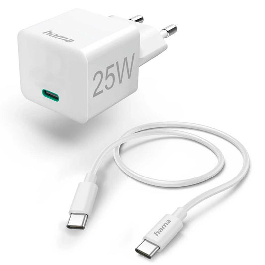Carregador Hama 00201624 | 25W, USB-C PD, 1.5m