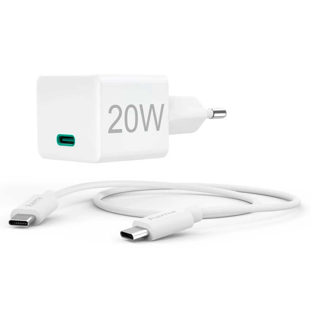 Carregador Hama 00201675 | USB-C, 20W PD, Branco