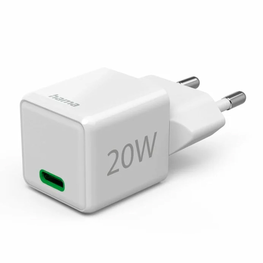 Carregador USB-C HAMA 00201980 | 20W, Power Delivery, Branco