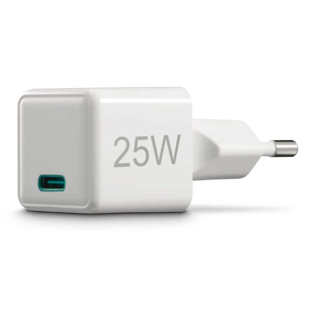 Carregador Hama USB-C PD 25W | Super Mini Branco QC