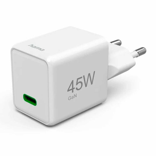 Carregador Hama GaN USB-C PD 45W | Super Mini Branco QC
