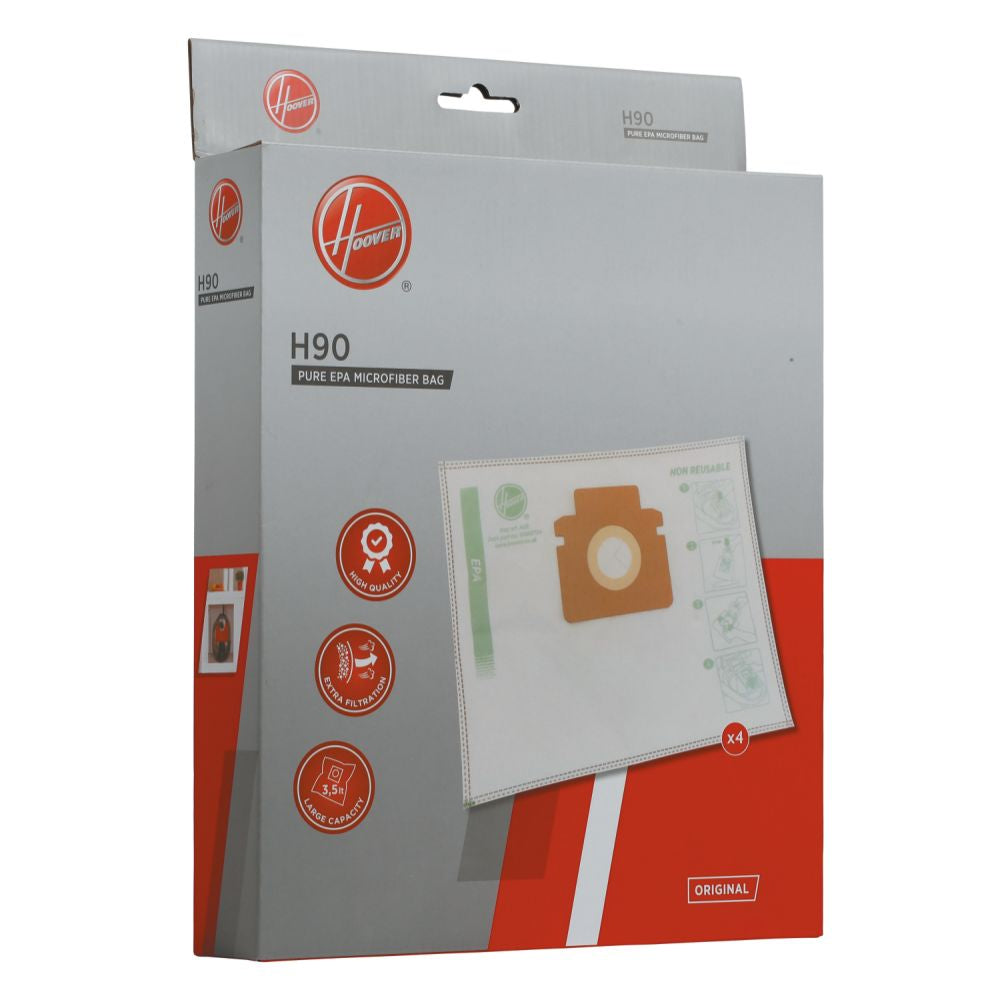 Sacos Hoover H90 | 4 unidades, Compatível com HE310HM, HE320PET