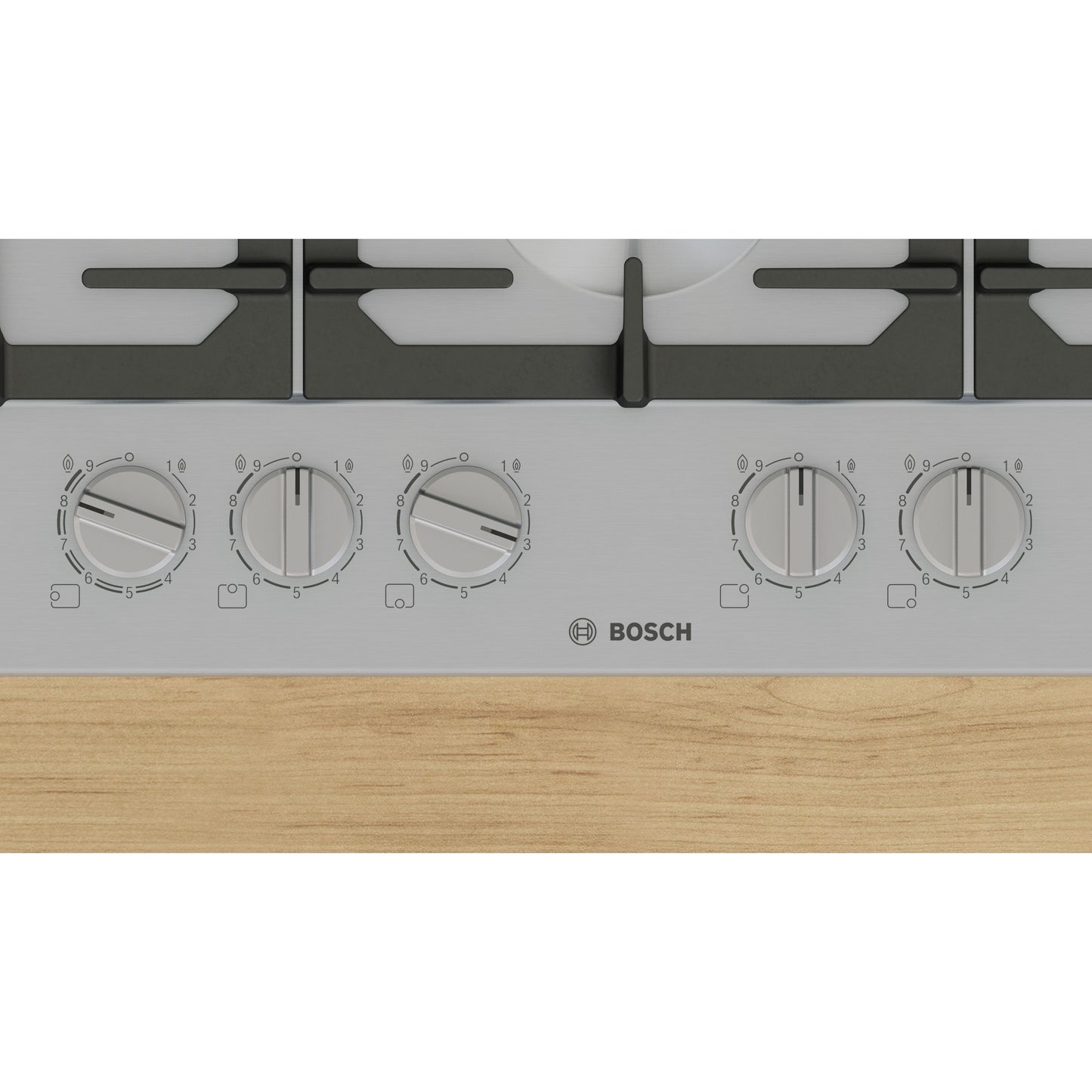 Placa a Gás Bosch PCS7A5I90 | 5 queimadores, FlameSelect, Inox