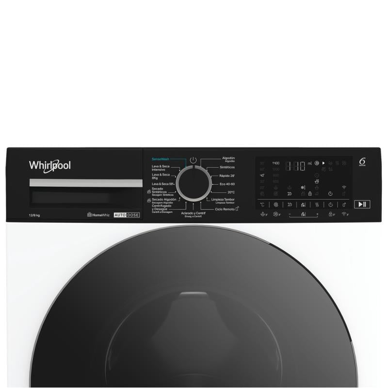 Máquina Lavar e Secar Roupa Whirlpool WPD2836WADS | 12/8kg, Classe D