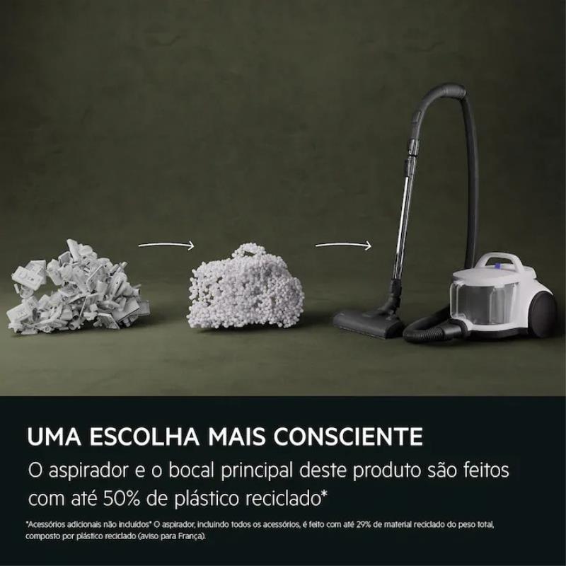 Aspirador sem Saco AEG AL51C1LDB | 1000W, 78dB, HEPA