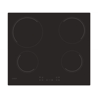 Placa Vitrocerâmica Candy Timeless CH64CCB | 59cm, 4 zonas, 6500W, Preto