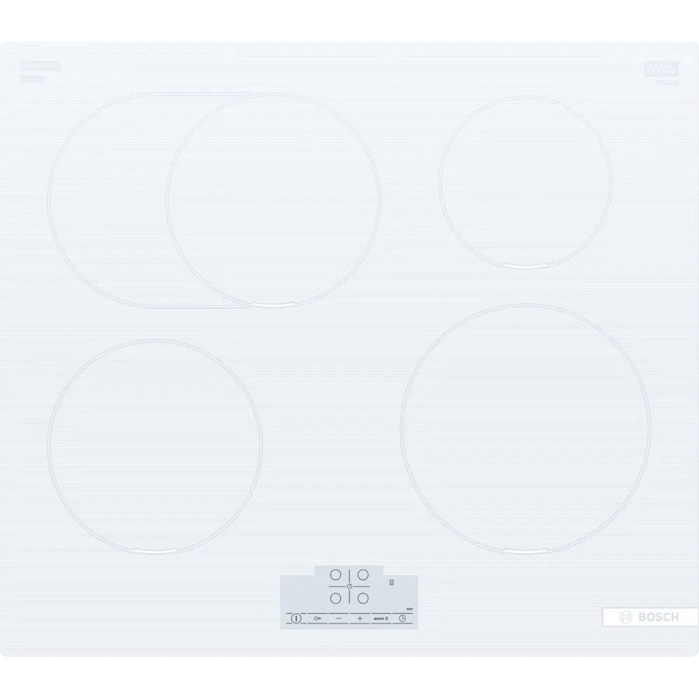 Placa de Indução Bosch PIF612BB1E | 60 cm, 4 Zonas, Branco
