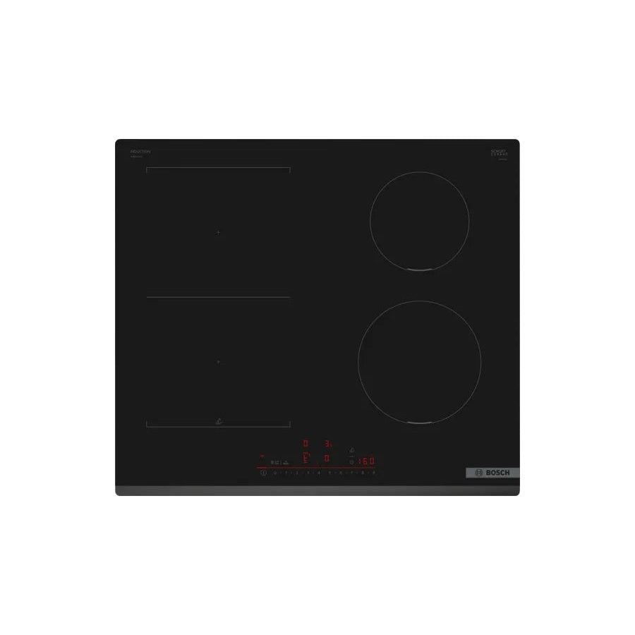 Placa de Indução Bosch PVS631HC1E | 4 Zonas, Preto, 59.2 cm