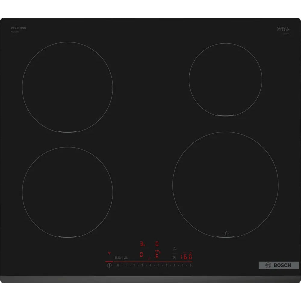 Placa de indução Bosch PIE631HC1E | 60 cm, Preto, 7400W