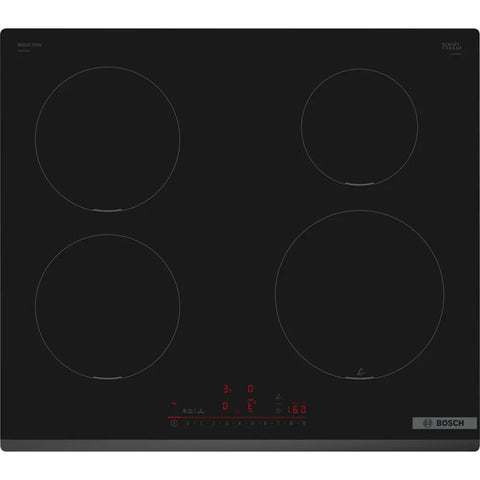 Placa de indução Bosch PIE631HC1E | 60 cm, Preto, 7400W