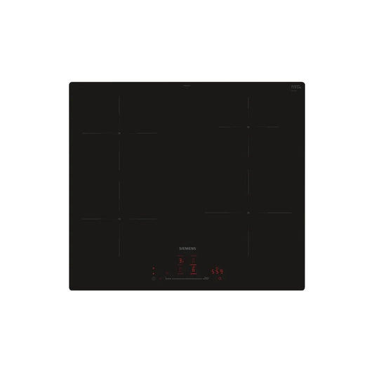 Placa de Indução Siemens EH601HEB1E | 4 zonas, 7400W, Preto