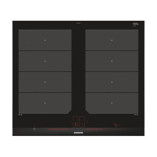 Placa de Indução Siemens EX675LXC1E | 4 zonas, Preto, Aço inoxidável