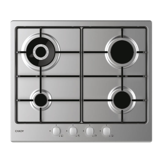 Fogão Candy CHW6BR4WX | 60 cm, Gás, 4 Zonas